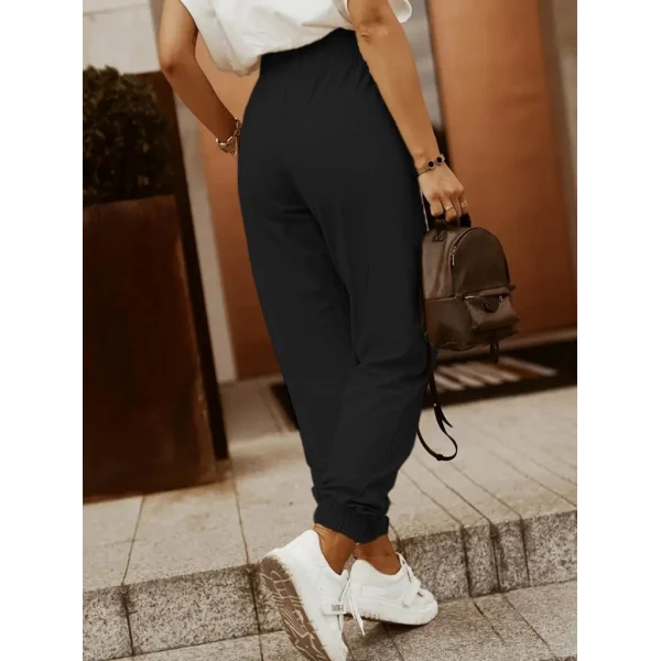 Kadın Paça Ve Bel Lastik Detaylı Iki Iplik Cepli Eşofman Altı