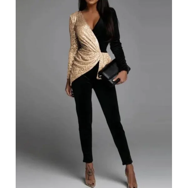 Kadın Pul Payet Detay Fırsat ürün Kruvaze Tulum