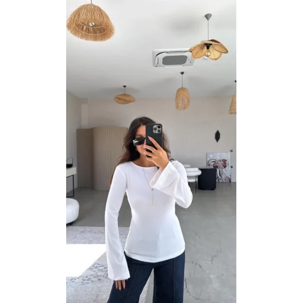 Kadın Raporlu Kaşkorse Ispanyol Kol Uzun Body