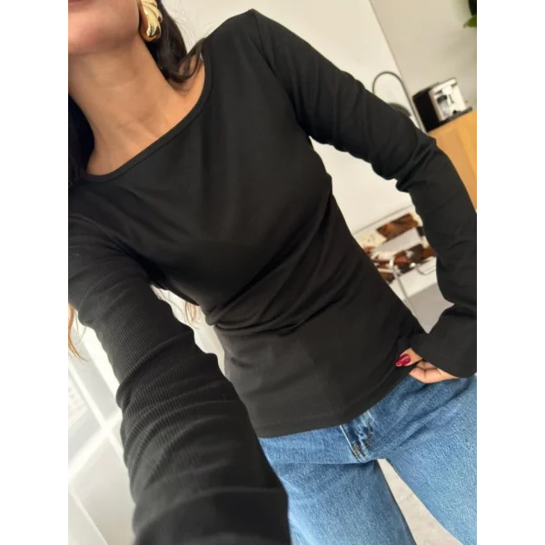 Kadın Raporlu Kaşkorse Ispanyol Kol Uzun Body