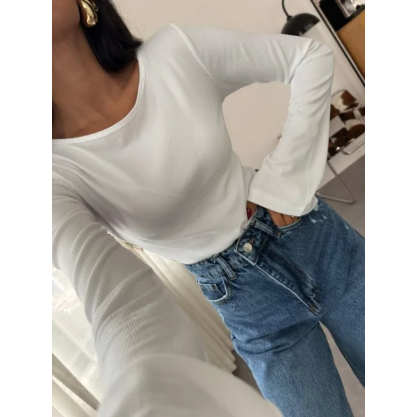 Kadın Raporlu Kaşkorse Ispanyol Kol Uzun Body