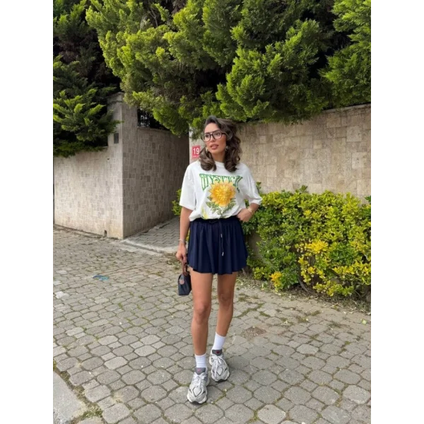 Kadın Sandy Kumaş Bağıcık Detaylı şort