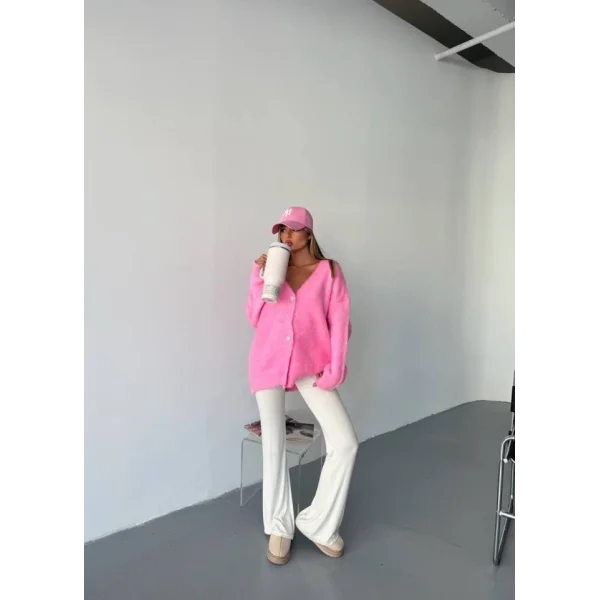 Kadın şardonlu Uzun Triko Hırka