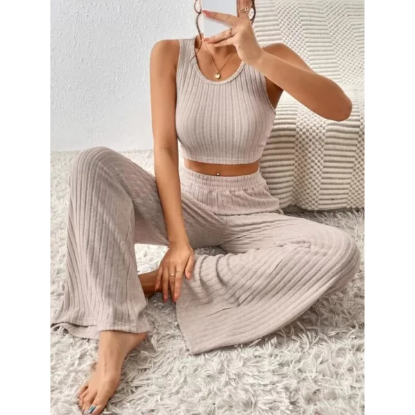 Kadın şardonsuz Kaşkorse Kumaş Ikili Takım