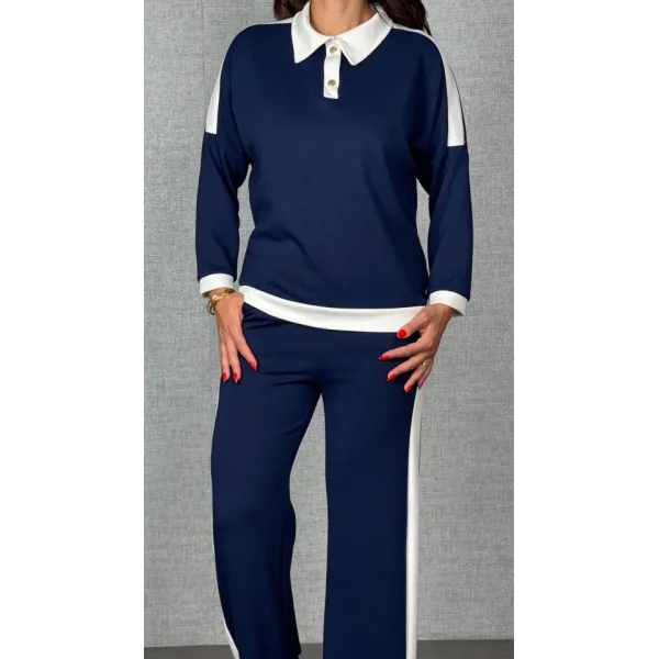 Kadın şerit Detay Modal Kumaş Ikili Takım