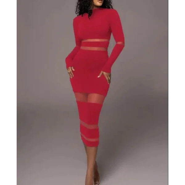 Kadın şerit Transparan Detay Fırsat ürün idi Boy Elbise