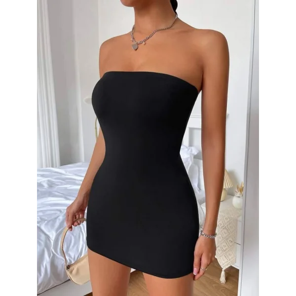 Kadın Straplez Mini Elbise