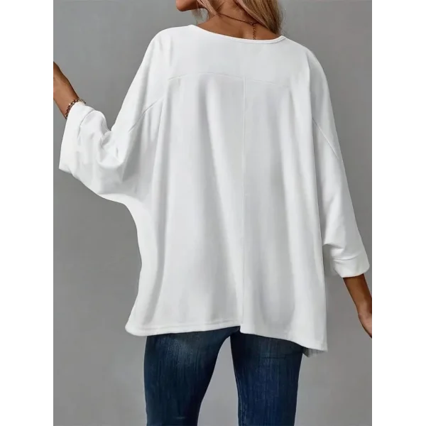 Kadın Truvakar Kollu Bisiklet Yaka Viskon Bluz