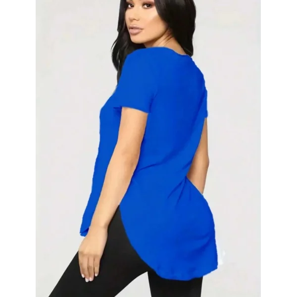 Kadın Türlü Viskon Kumaş Yırtmaç Detaylı Bluz