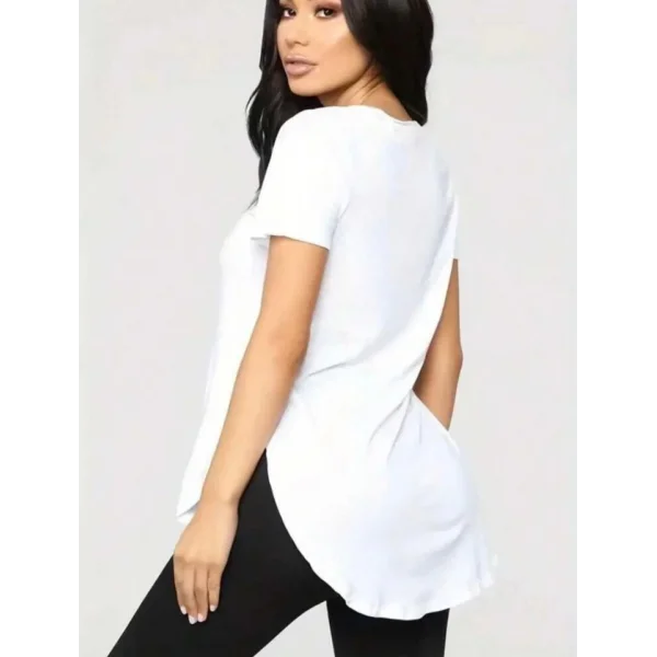 Kadın Türlü Viskon Kumaş Yırtmaç Detaylı Bluz