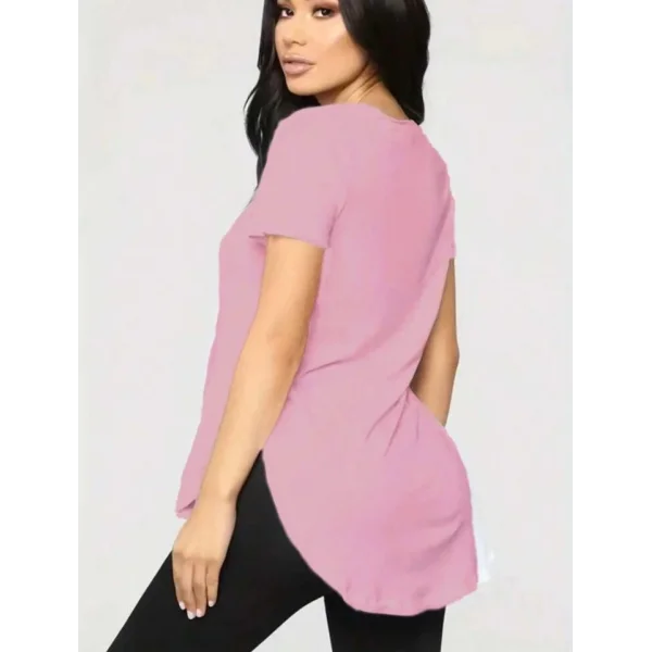 Kadın Türlü Viskon Kumaş Yırtmaç Detaylı Bluz