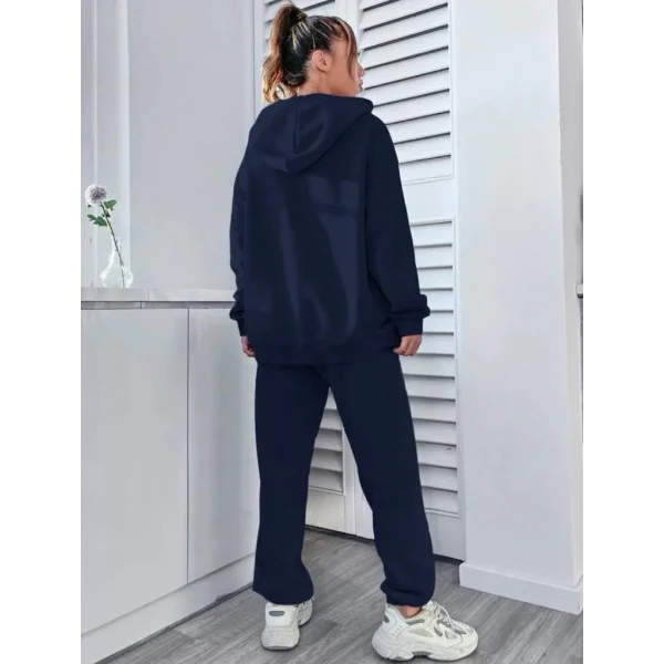 Kadın üç Iplik Kumaş California Kapşonlu Ikili Takım