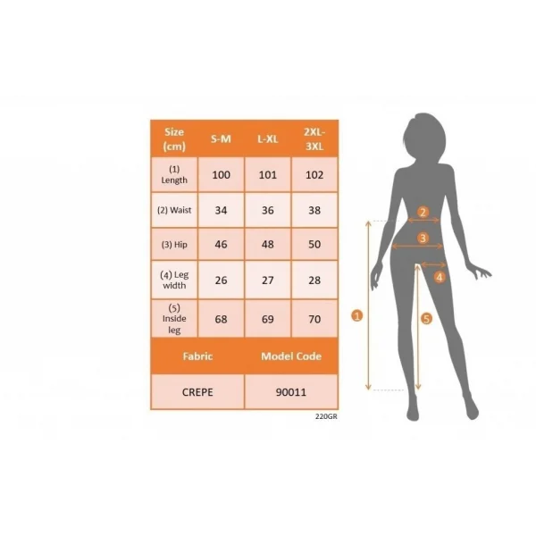 Kadın üste Oturan Paçası Bilek üzerinde Biten Atlas Kumaş Pantolon  (S)  48 (4XL)