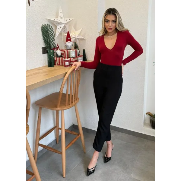 Kadın üste Oturan Paçası Bilek üzerinde Biten Atlas Kumaş Pantolon  (S)   (4XL)