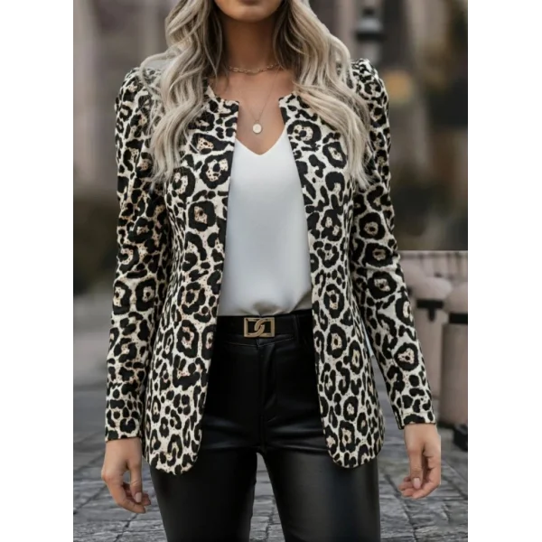 Kadın Uzun Kollu Alın Omuz önü Açık şardonlu Dalgıç Ceket