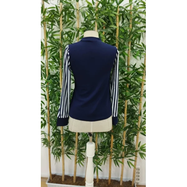 Kadın Uzun Kollu Balıkçı Yaka Bürümcük Bluz