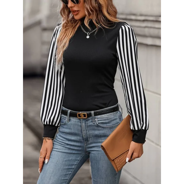 Kadın Uzun Kollu Balıkçı Yaka Bürümcük Bluz