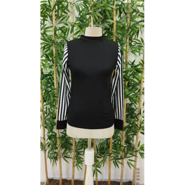 Kadın Uzun Kollu Balıkçı Yaka Bürümcük Bluz