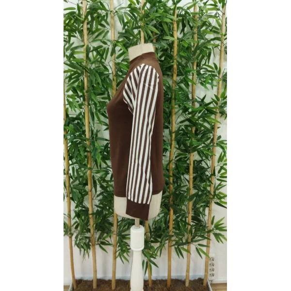 Kadın Uzun Kollu Balıkçı Yaka Bürümcük Bluz