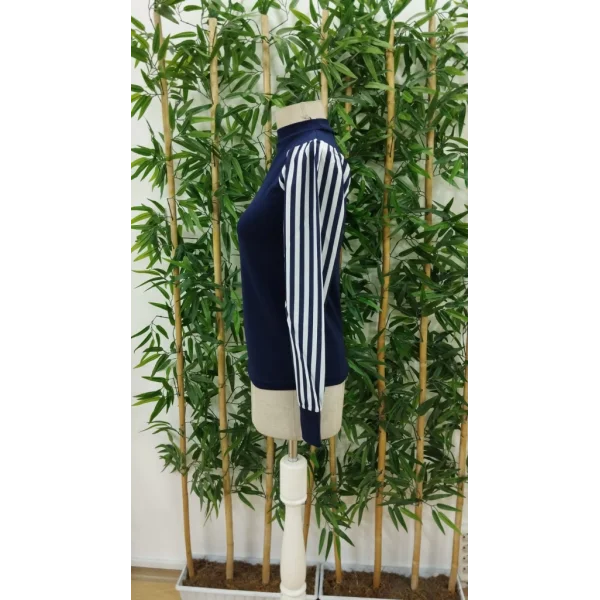 Kadın Uzun Kollu Balıkçı Yaka Bürümcük Bluz