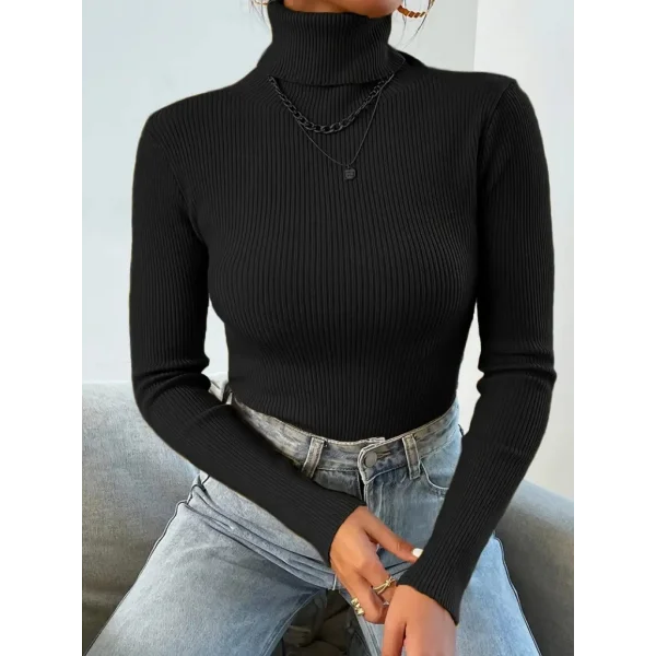 Kadın Uzun Kollu Balıkçı Yaka Kaşkorse Bluz