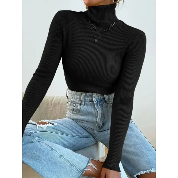 Kadın Uzun Kollu Balıkçı Yaka Kaşkorse Bluz