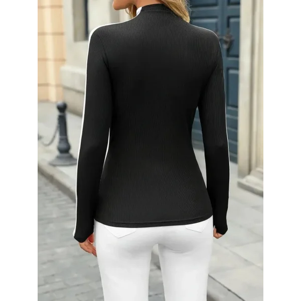 Kadın Uzun Kollu Balıkçı Yaka Kaşkorse Bluz