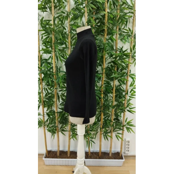 Kadın Uzun Kollu Balıkçı Yaka şardonlu Kaşkorse Bluz