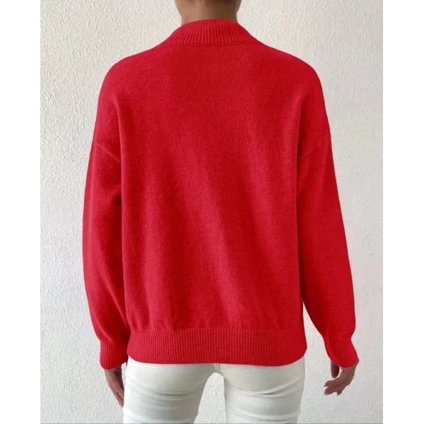 Kadın Uzun Kollu Balıkçı Yaka Triko Bluz