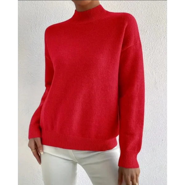 Kadın Uzun Kollu Balıkçı Yaka Triko Bluz