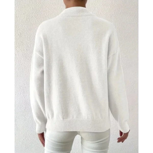 Kadın Uzun Kollu Balıkçı Yaka Triko Bluz