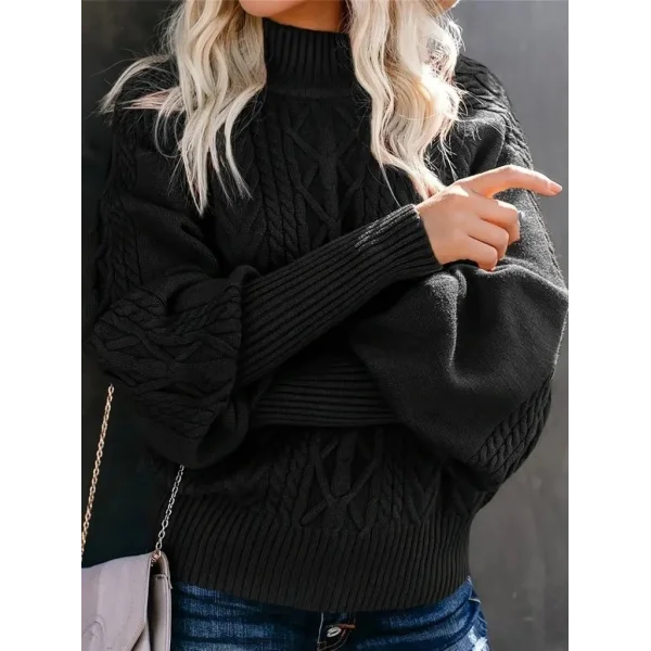 Kadın Uzun Kollu Balıkçı Yaka Triko Kazak