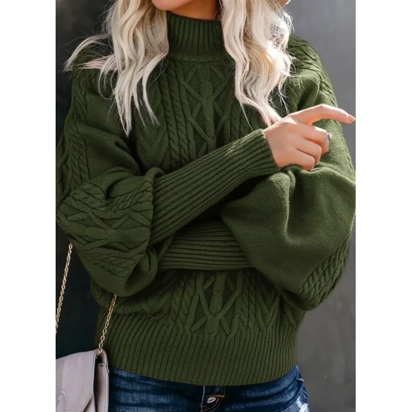 Kadın Uzun Kollu Balıkçı Yaka Triko Kazak