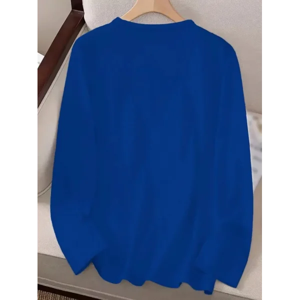 Kadın Uzun Kollu Bisiklet Yaka Ayçiçeği Desenli Viskon Bluz