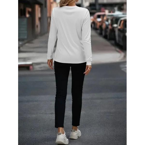Kadın Uzun Kollu Bisiklet Yaka Cepli Viskon Iki Iplik Bluz Ve Pantolon Ikili Takım
