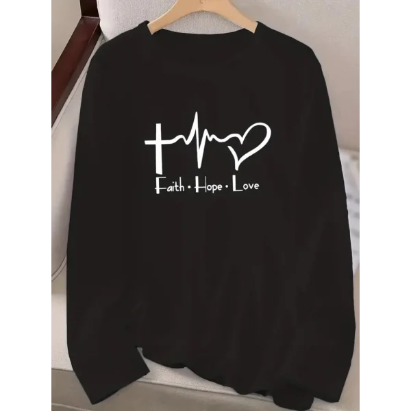 Kadın Uzun Kollu Bisiklet Yaka Desenli Viskon Bluz