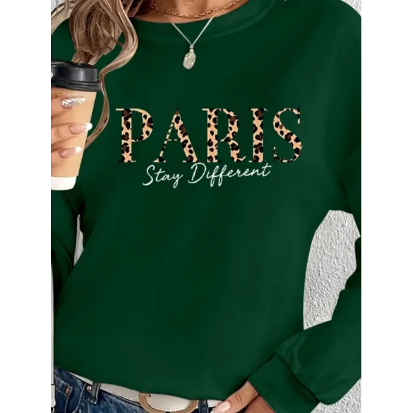 Kadın Uzun Kollu Bisiklet Yaka Desenli Viskon Iki Iplik Bluz