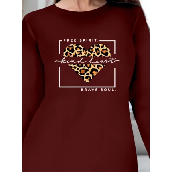 Kadın Uzun Kollu Bisiklet Yaka Desenli Viskon Iki Iplik Bluz