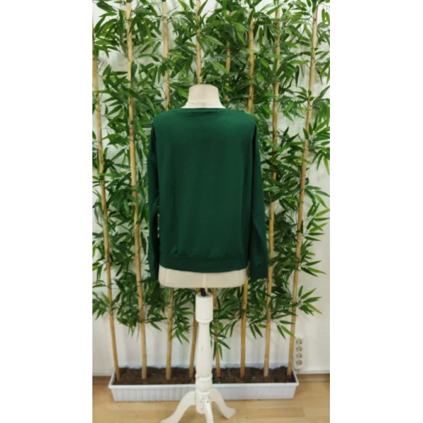 Kadın Uzun Kollu Bisiklet Yaka Desenli Viskon Iki Iplik Bluz