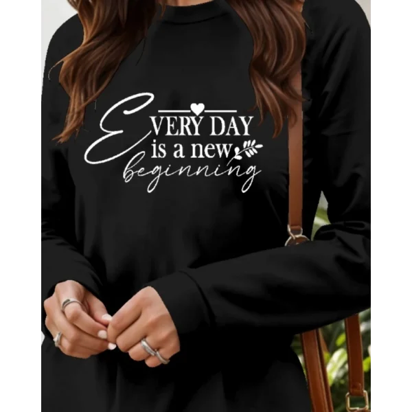 Kadın Uzun Kollu Bisiklet Yaka Kısa Viskon Iki Iplik Elbise