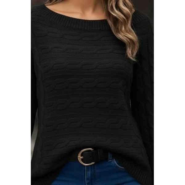 Kadın Uzun Kollu Bisiklet Yaka Pileli Ithal Krep Bluz