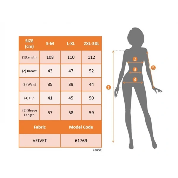 Kadın Uzun Kollu Bisiklet Yaka Taşlı Midi Kadife Elbise