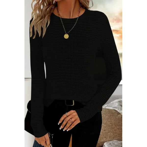 Kadın Uzun Kollu Bisiklet Yaka Triko Kazak