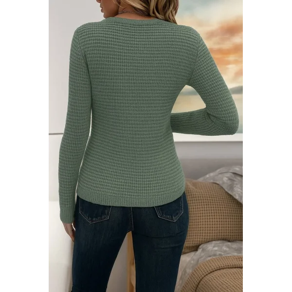 Kadın Uzun Kollu Bisiklet Yaka Triko Kazak