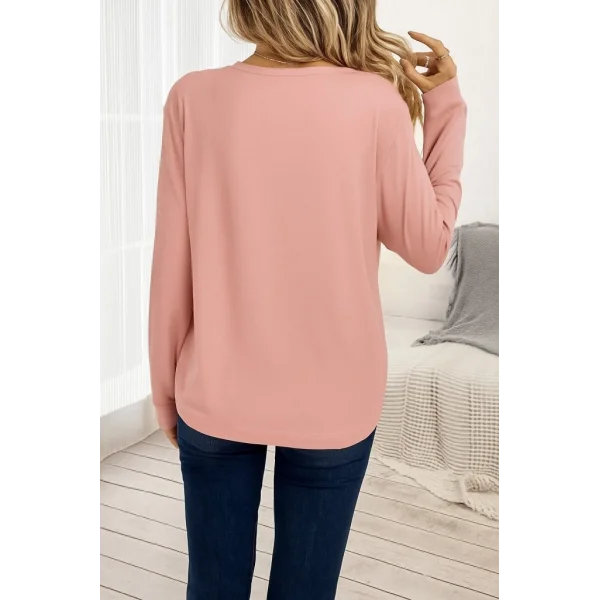 Kadın Uzun Kollu Bisiklet Yaka Viskon Bluz