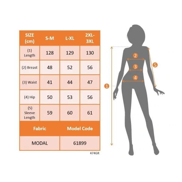 Kadın Uzun Kollu Bisiklet Yaka Yandan Bağlamalı Uzun Modal Elbise