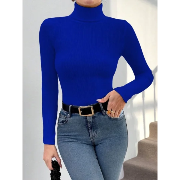 Kadın Uzun Kollu Boğazlı Kazak