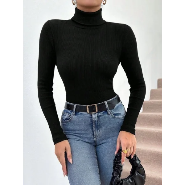 Kadın Uzun Kollu Boğazlı Kazak