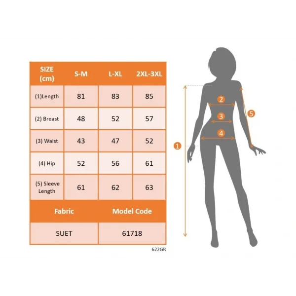 Kadın Uzun Kollu Boyundan Düğmeli Fermuarlı Beli Kuşaklı Süet Ceket