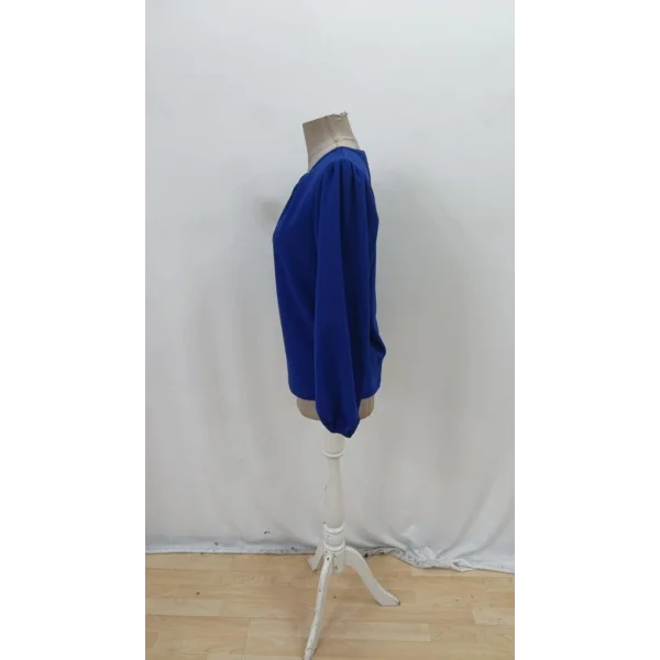 Kadın Uzun Kollu Damla Detaylı Ithal Krep Bluz